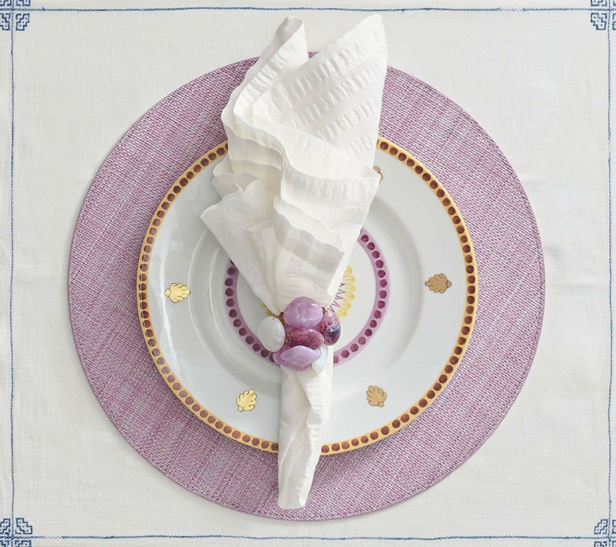 Seasonal Kim Seybert | Kim Seybert Seersucker Napkin In White, Set Of 4