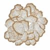 Seasonal Kim Seybert | Kim Seybert Botanica Placemat In White, Gold & Silver, Set Of 2