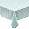 Tablecloths/Runners Kim Seybert | Kim Seybert Linea Tablecloth In White & Seafoam Tablecloths