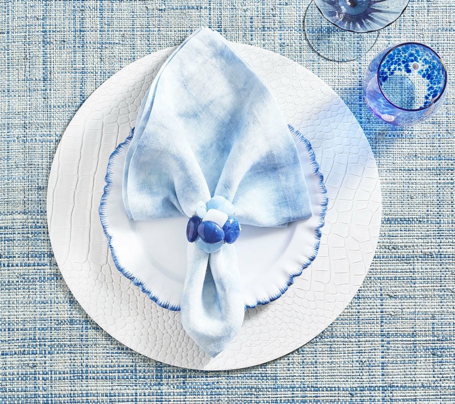 Seasonal Kim Seybert | Kim Seybert Croco Placemat In White, Set Of 4