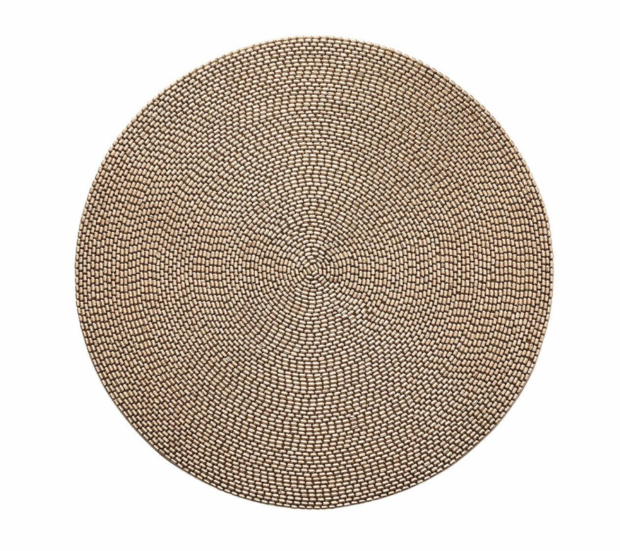 Seasonal Kim Seybert | Kim Seybert Placemats Pave Placemat In Gold, Set Of 4