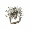 Seasonal Kim Seybert | Kim Seybert Starburst Napkin Ring In Silver, Set Of 4 Napkin Rings