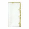 Seasonal Kim Seybert | Kim Seybert Napkins Divot Napkin In White & Gold, Set Of 4