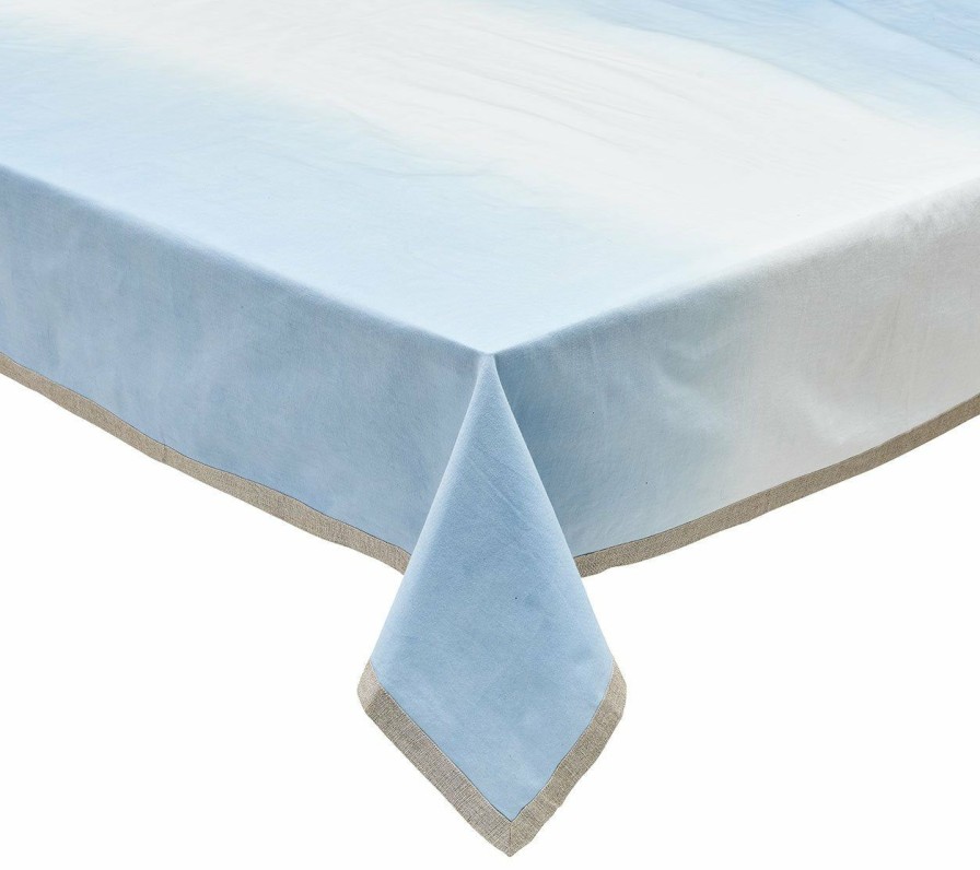 Tablecloths/Runners Kim Seybert | Kim Seybert Dip Dye Tablecloth In White & Periwinkle