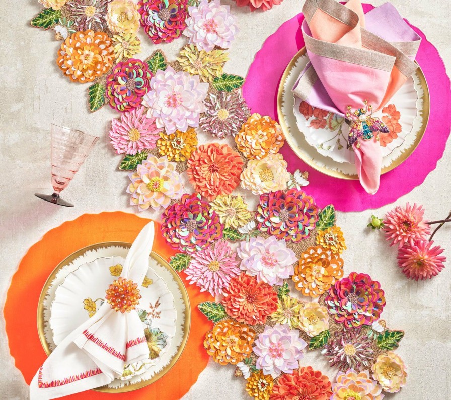 Tablecloths/Runners Kim Seybert | Kim Seybert Dahlia Runner In Multi