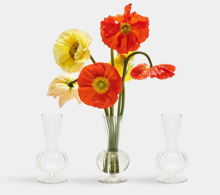 Decor Kim Seybert | Kim Seybert, Inc. Tess Bud Vase In Clear, Set Of 3 In A Box