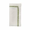 Seasonal Kim Seybert | Kim Seybert Napkins Jardin Napkin In White & Green, Set Of 4