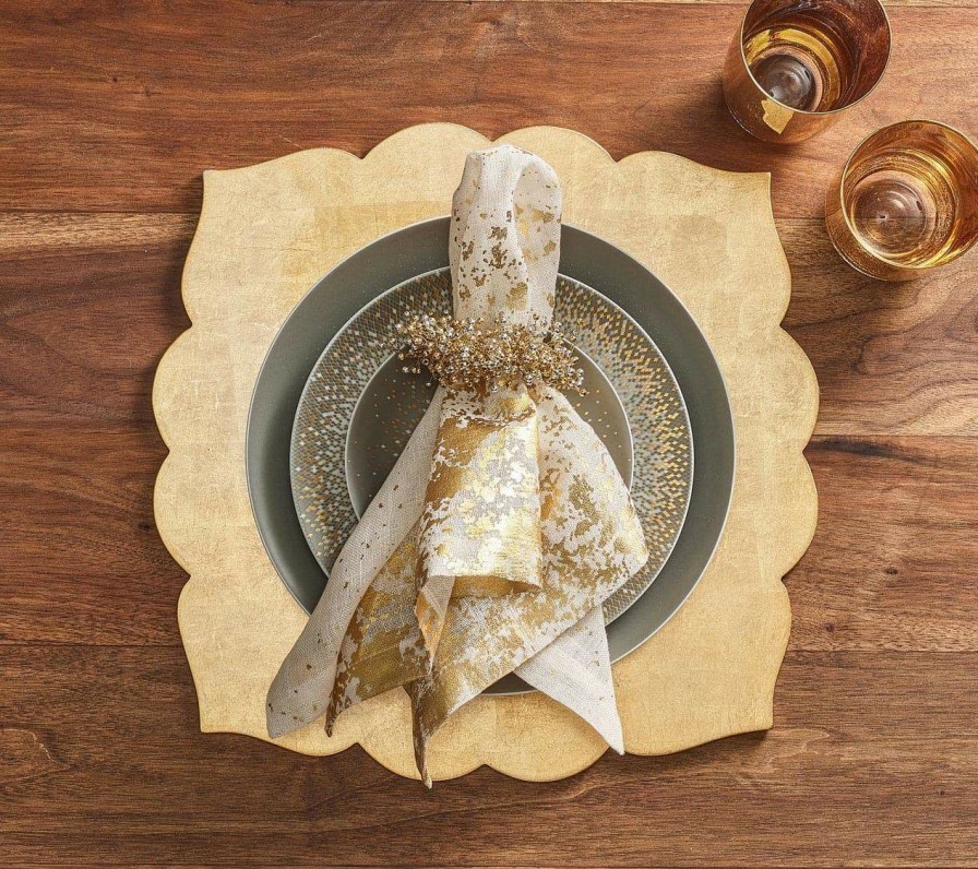 Seasonal Kim Seybert | Kim Seybert Fez Placemat In Champagne, Set Of 4 Placemats