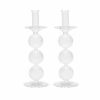 Decor Kim Seybert | Kim Seybert, Inc. Home Decor Iris Tall Candle Holder In Clear, Set Of 2 In A Box