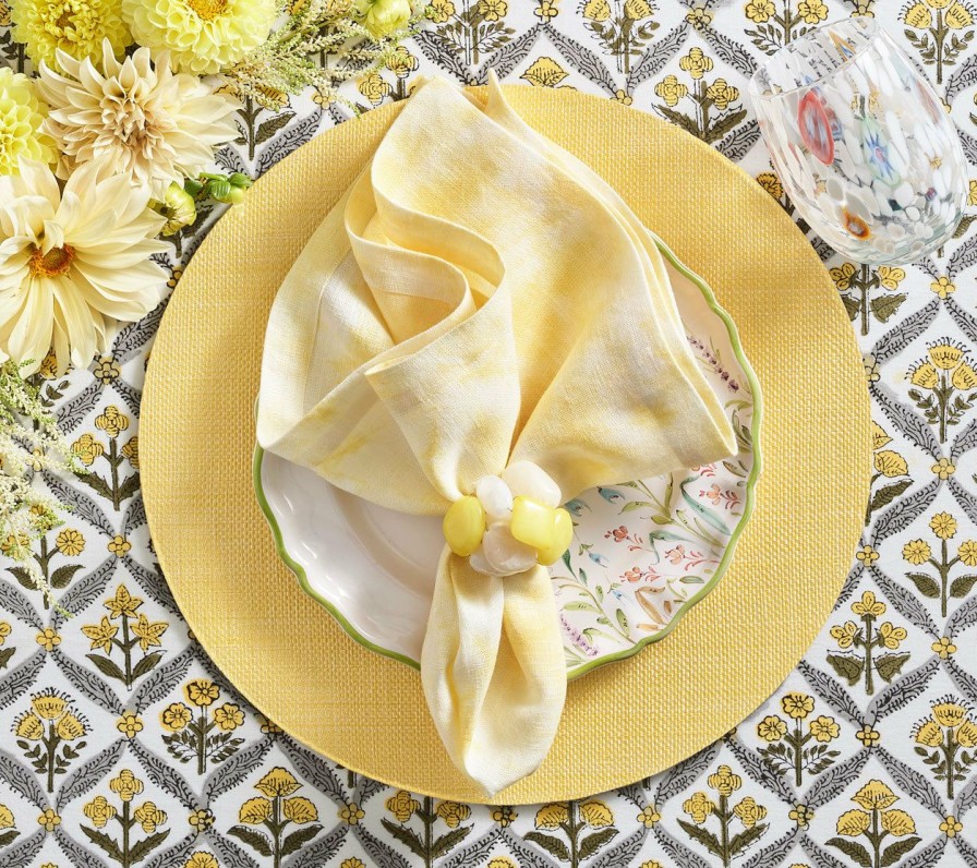 Seasonal Kim Seybert | Ws.Kimseybert Cloud Napkin In Butter, Set Of 4 Napkins