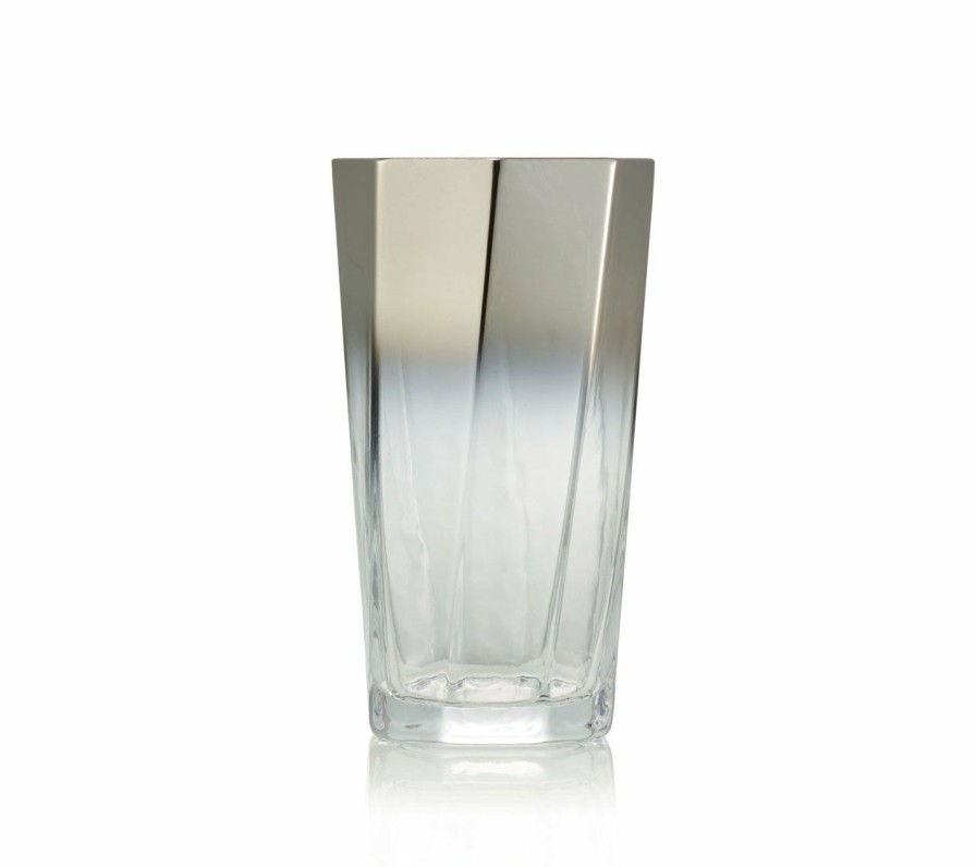 Dinnerware/Barware Kim Seybert | Kim Seybert Helix Tumbler In Silver, Set Of 4 Glassware