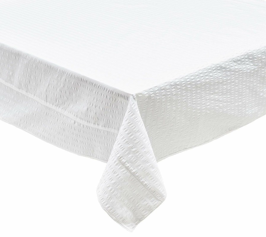 Tablecloths/Runners Kim Seybert | Kim Seybert Tablecloths Seersucker Tablecloth In White