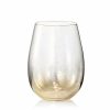 Seasonal Kim Seybert | Kim Seybert Glassware Orion Tumbler Glass In Gold, Set Of 4