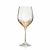 Seasonal Kim Seybert | Kim Seybert Orion Wine Glass In Gold, Set Of 4 Glassware