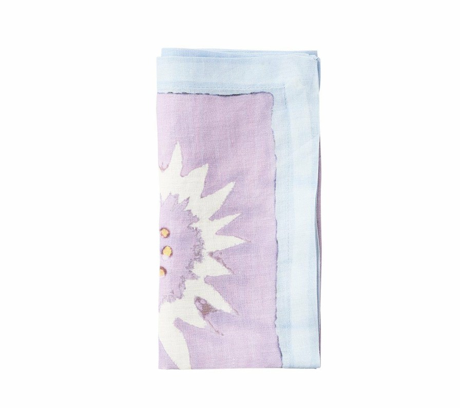 Seasonal Kim Seybert | Kim Seybert Foliage Napkin In Lilac & Periwinkle, Set Of 4