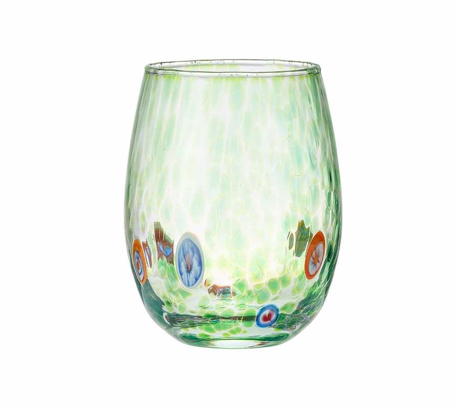 Dinnerware/Barware Kim Seybert | Kim Seybert Glassware Gala Tumbler In Green, Set Of 4