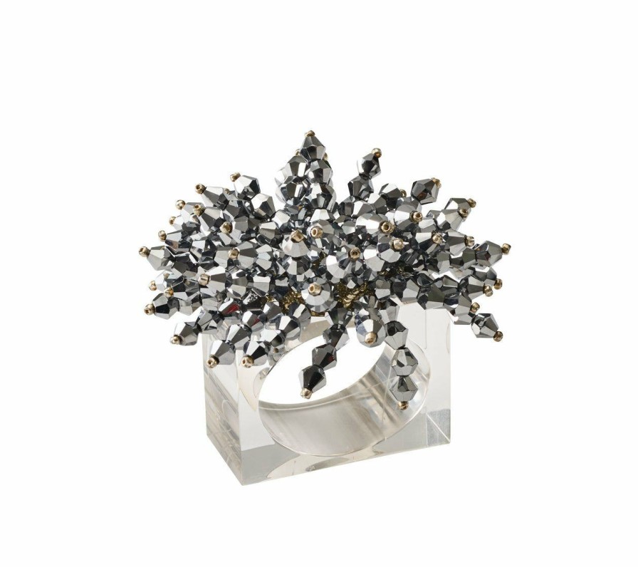 Seasonal Kim Seybert | Kim Seybert Brilliant Napkin Ring In Silver, Set Of 4