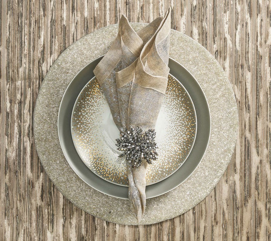 Seasonal Kim Seybert | Kim Seybert Brilliant Napkin Ring In Silver, Set Of 4