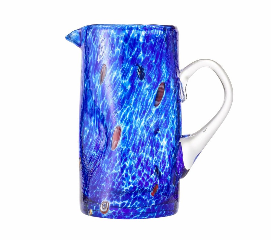 Dinnerware/Barware Kim Seybert | Kim Seybert Glassware Gala Pitcher In Blue