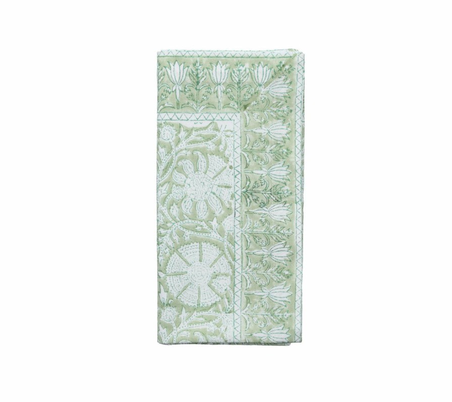 Seasonal Kim Seybert | Kim Seybert Napkins Provence Napkin In Mint, Set Of 4