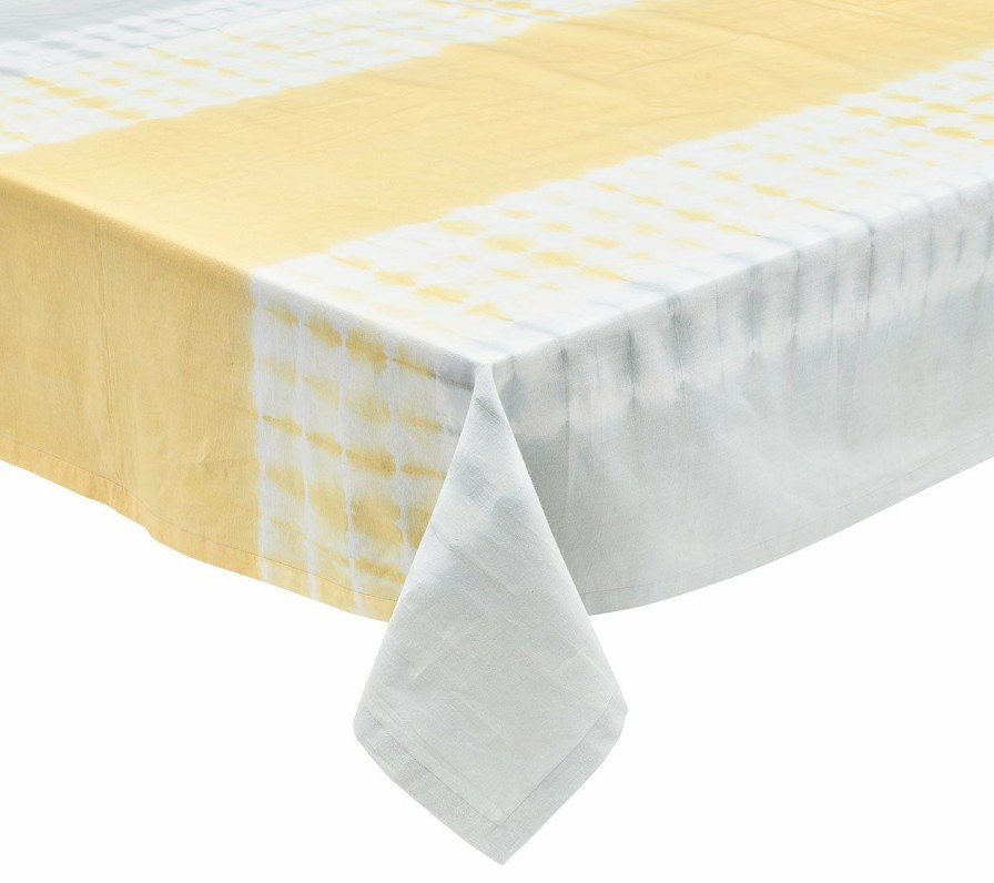 Tablecloths/Runners Kim Seybert | Kim Seybert Tablecloths Duo Dye Tablecloth In Yellow & Gray