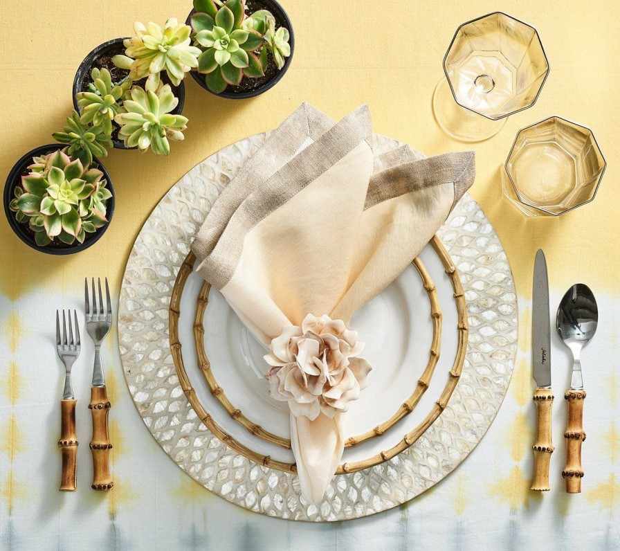 Seasonal Kim Seybert | Kim Seybert Placemats Marquis Placemat In Champagne, Set Of 4