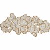 Seasonal Kim Seybert | Kim Seybert Table Runners Botanica Table Runner In White, Gold, & Silver