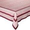 Tablecloths/Runners Kim Seybert | Kim Seybert Zahara Tablecloth In White & Red