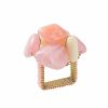 Seasonal Kim Seybert | Kim Seybert Sea Stone Napkin Ring In Blush, Set Of 4