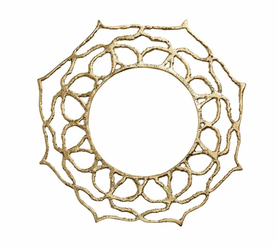 Seasonal Kim Seybert | Kim Seybert Sahara Charger In Gold, Set Of 4